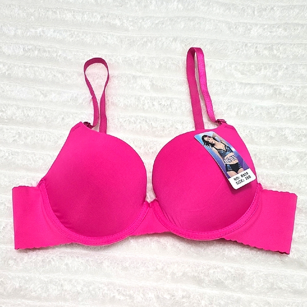 Vibrant Pink T-Shirt Bra with Underwire and Molded Cups